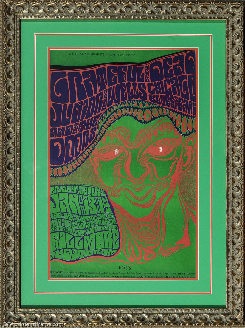 Grateful Dead, Junior Wells, Chicago Blues Band Concert Poster