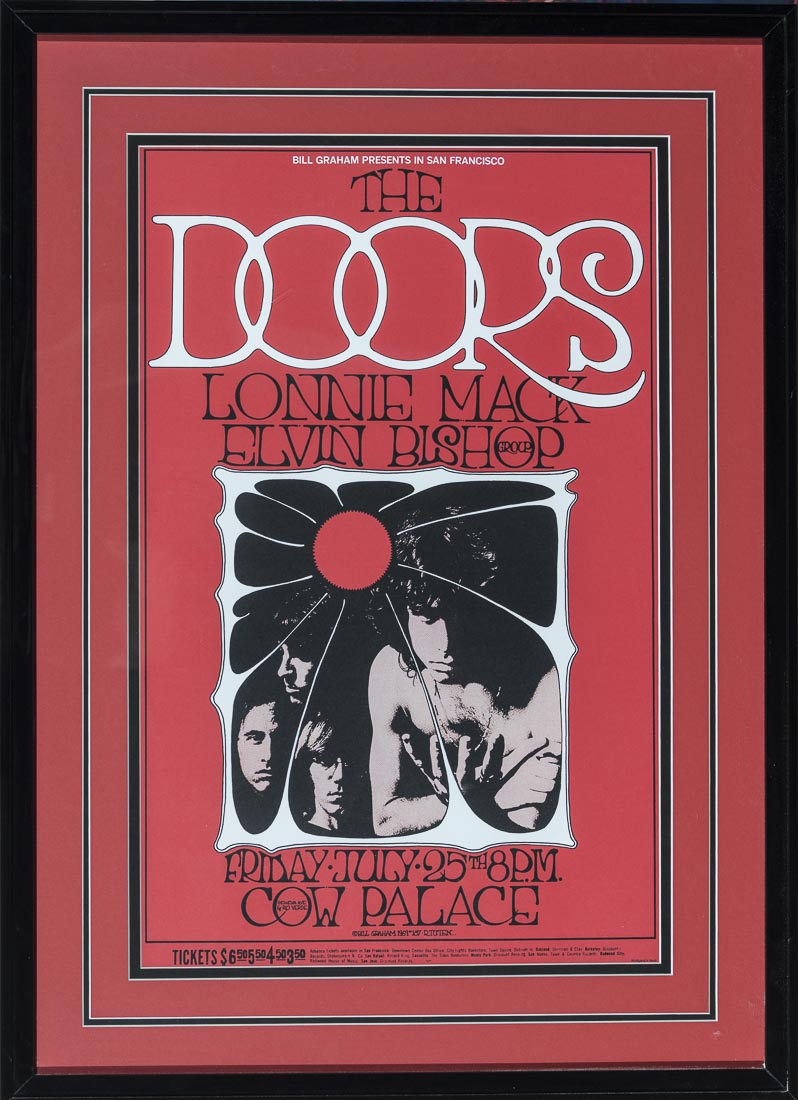 The Doors Classic Rock  Concert Poster at the Cow Palace