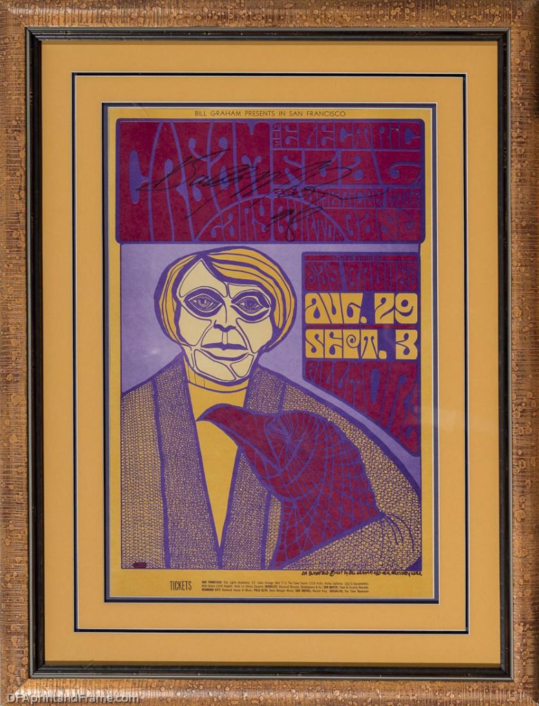 Cream and Electric Flag  in Concert at Flimmore Framed Concert Poster