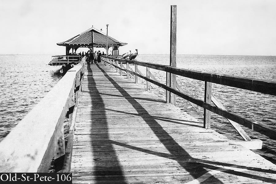 The St Pete Pier in the 1890's St Petersburg Florida