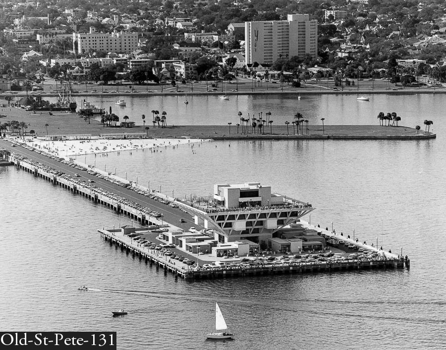 The inverted pyramid pier in St Petersburg, FL